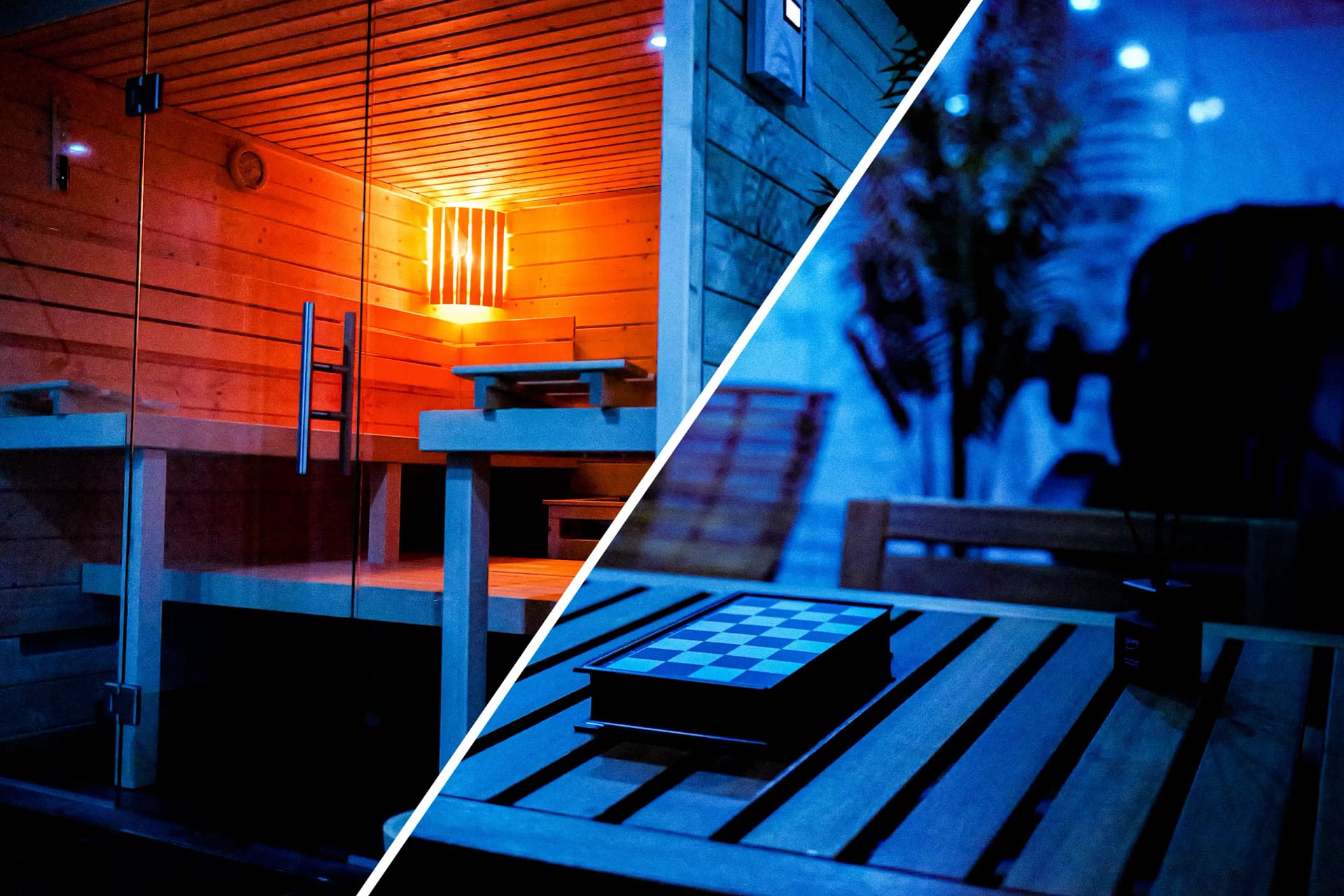 Sauna und Eisbad